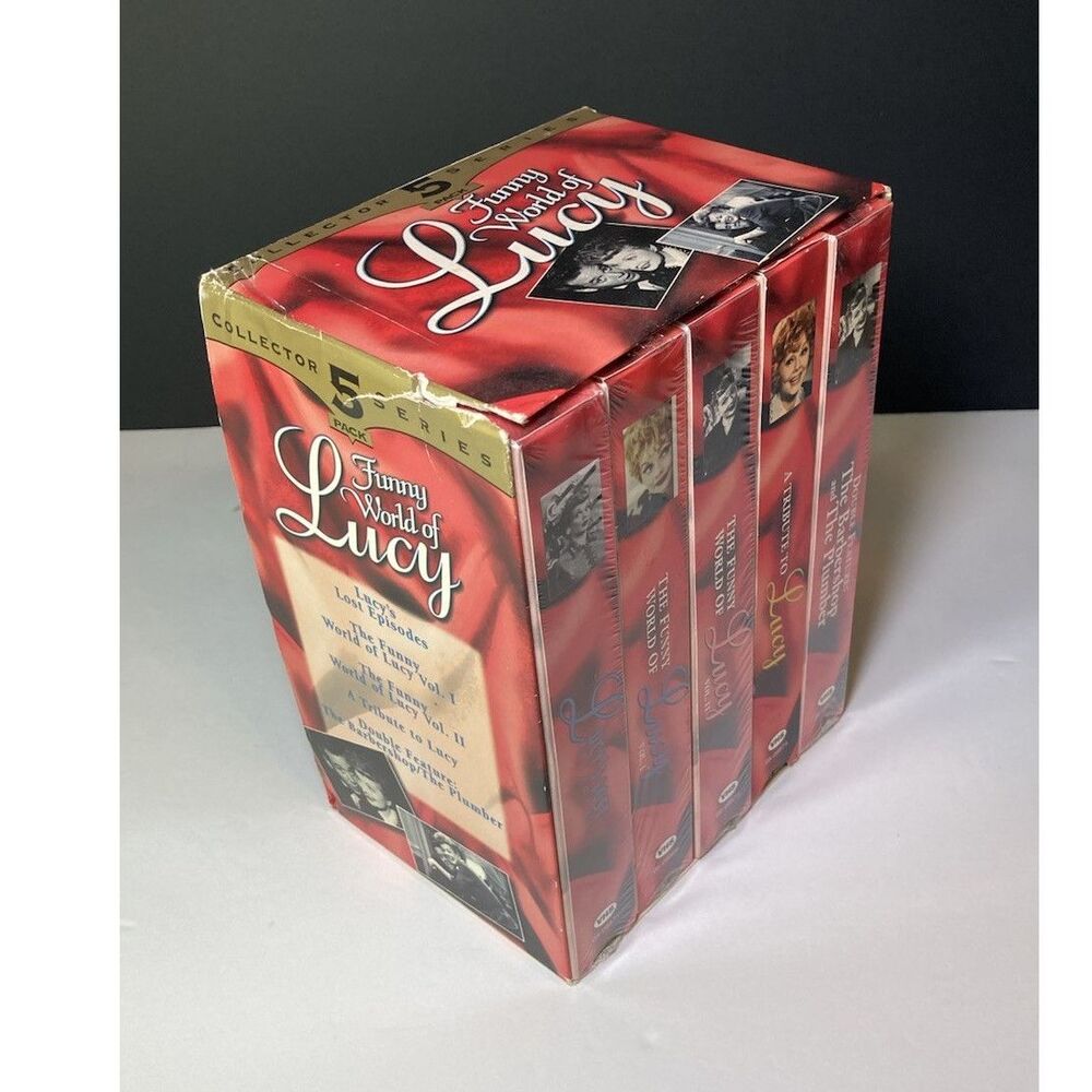 Vintage Funny World of Lucy Collector's Edition 5 VHS Box Set I Love Lucy